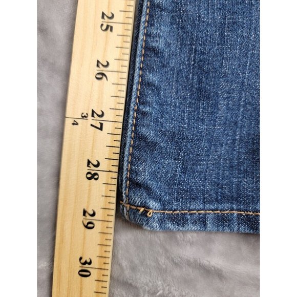Old Navy The Diva Jeans Womens Size 14 Short Blue Bootcut Mid Rise Pants 40x29 - Picture 2 of 8